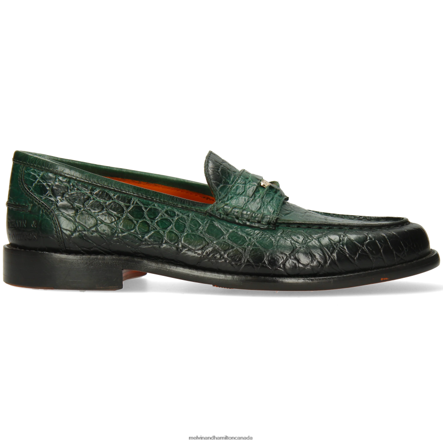 Women Melvin & Hamilton Green Gianna 3 Loafers P4V68P1320
