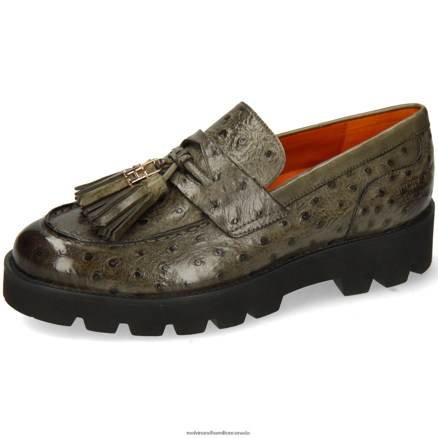 Women Melvin & Hamilton Green Jade 44 Loafers P4V68P1315
