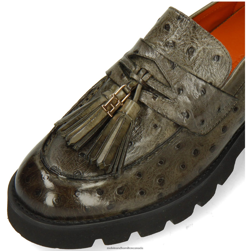 Women Melvin & Hamilton Green Jade 44 Loafers P4V68P1315