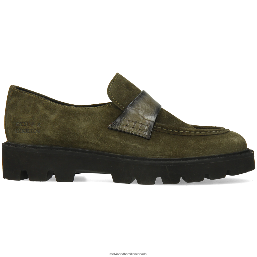 Women Melvin & Hamilton Green Jade 58 Loafers P4V68P1327