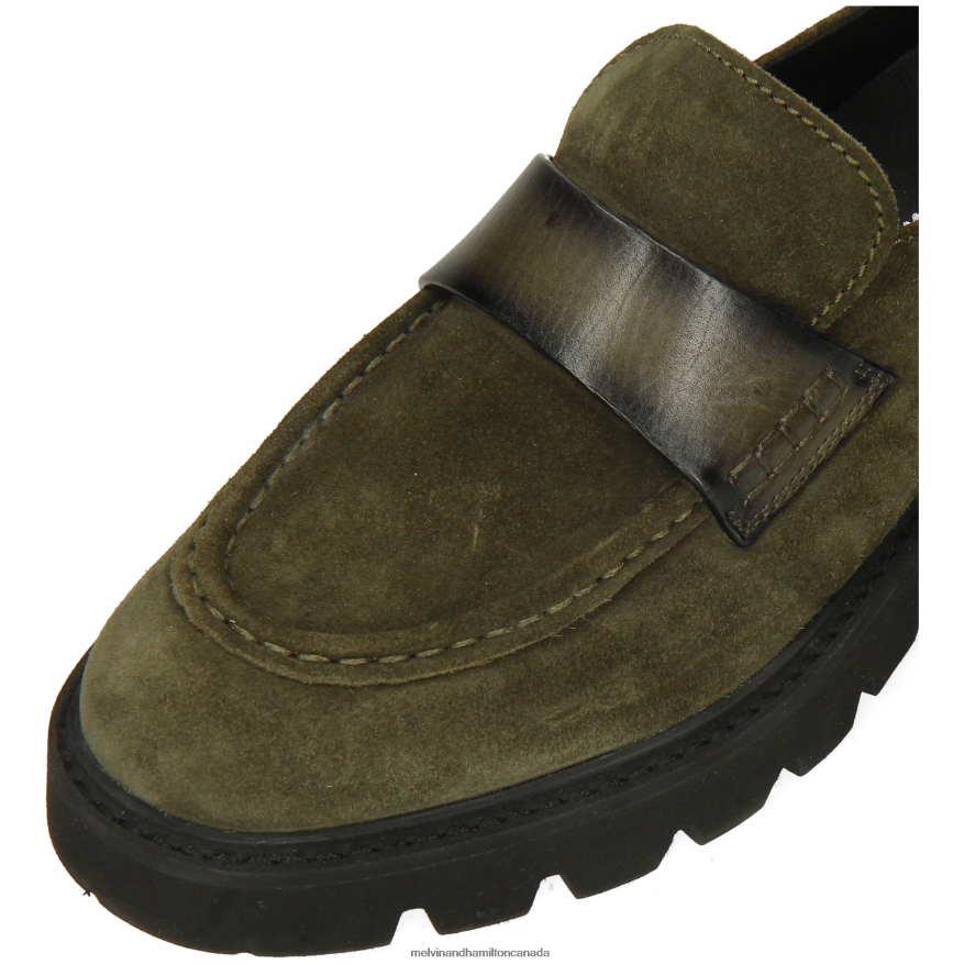 Women Melvin & Hamilton Green Jade 58 Loafers P4V68P1327