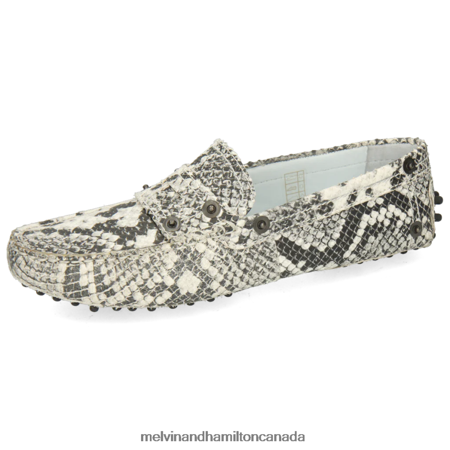 Women Melvin & Hamilton Grey Caroline 1 Loafers P4V68P1437