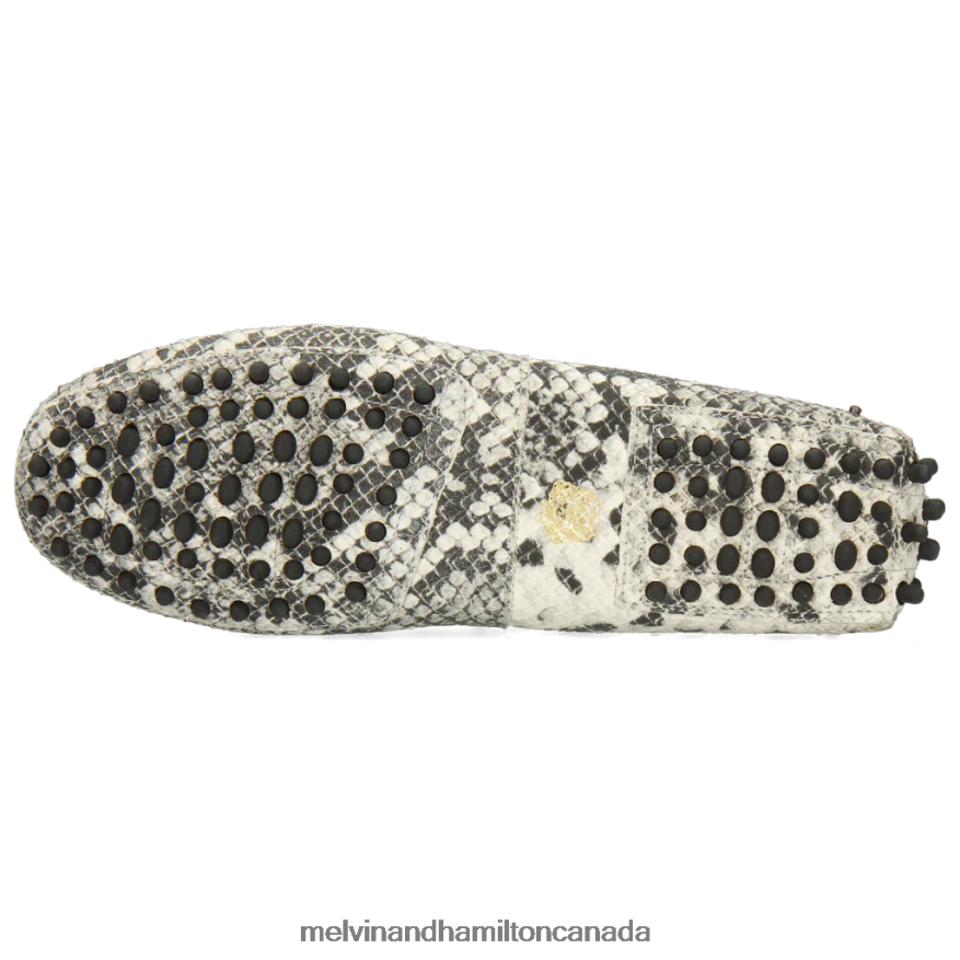 Women Melvin & Hamilton Grey Caroline 1 Loafers P4V68P1437