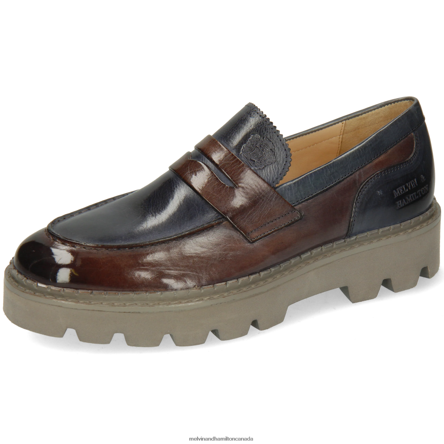 Women Melvin & Hamilton Grey Jade 12 Loafers P4V68P1409