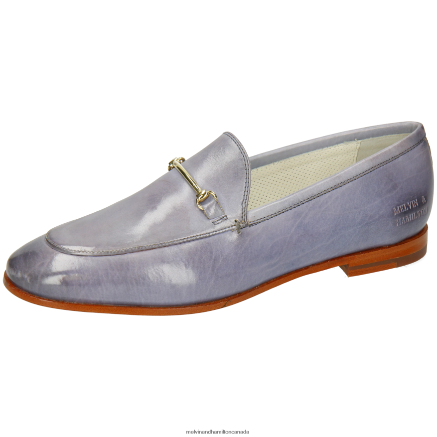 Women Melvin & Hamilton Grey Scarlett 22 Loafers P4V68P1373
