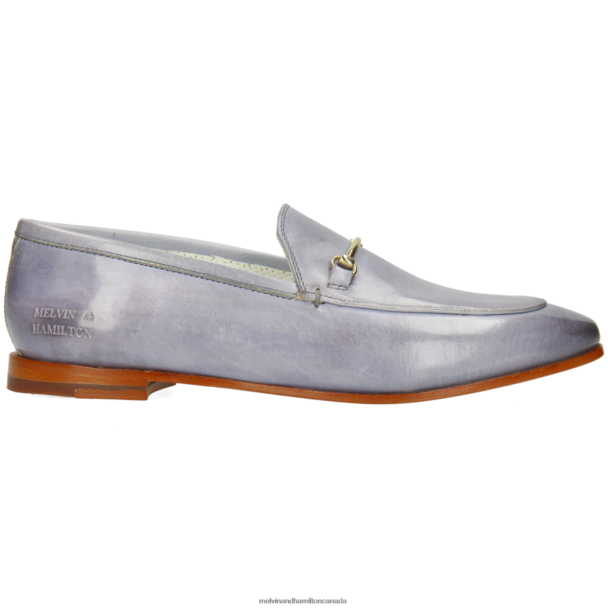 Women Melvin & Hamilton Grey Scarlett 22 Loafers P4V68P1373