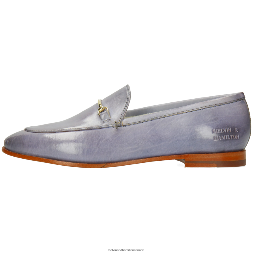 Women Melvin & Hamilton Grey Scarlett 22 Loafers P4V68P1373
