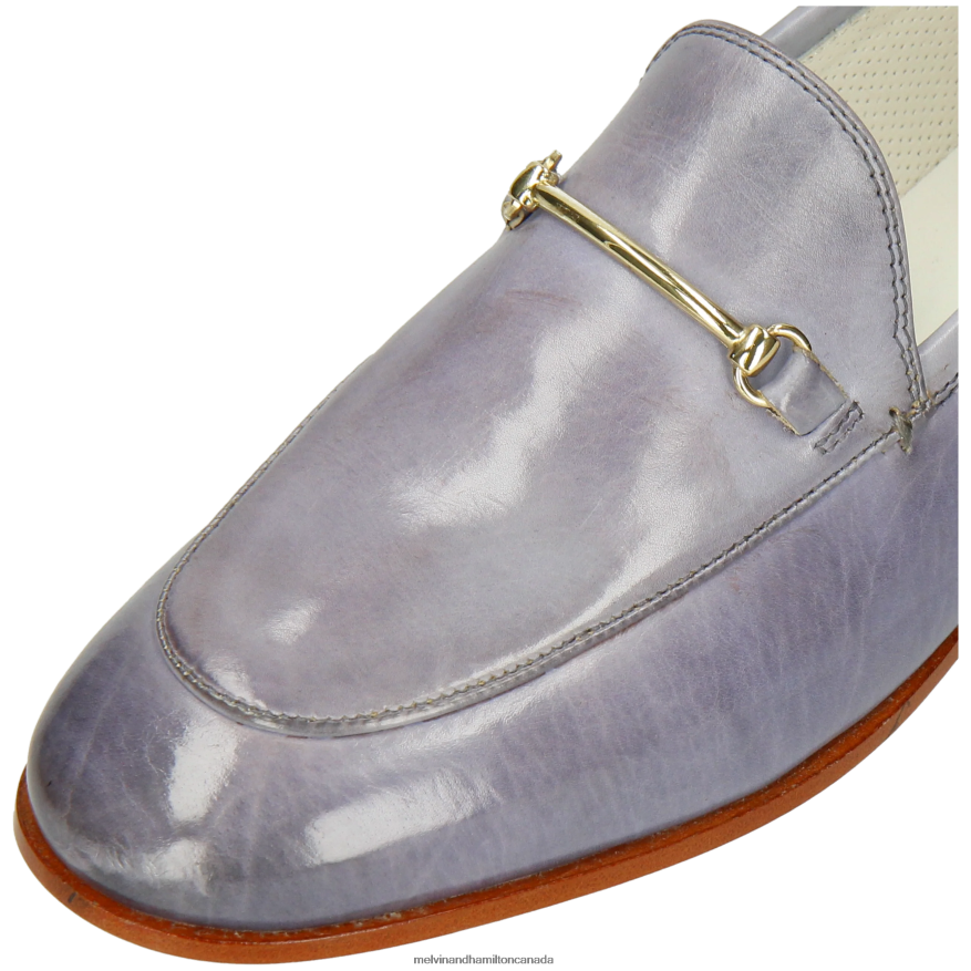 Women Melvin & Hamilton Grey Scarlett 22 Loafers P4V68P1373
