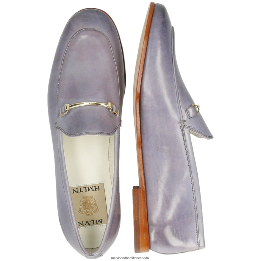 Women Melvin & Hamilton Grey Scarlett 22 Loafers P4V68P1373