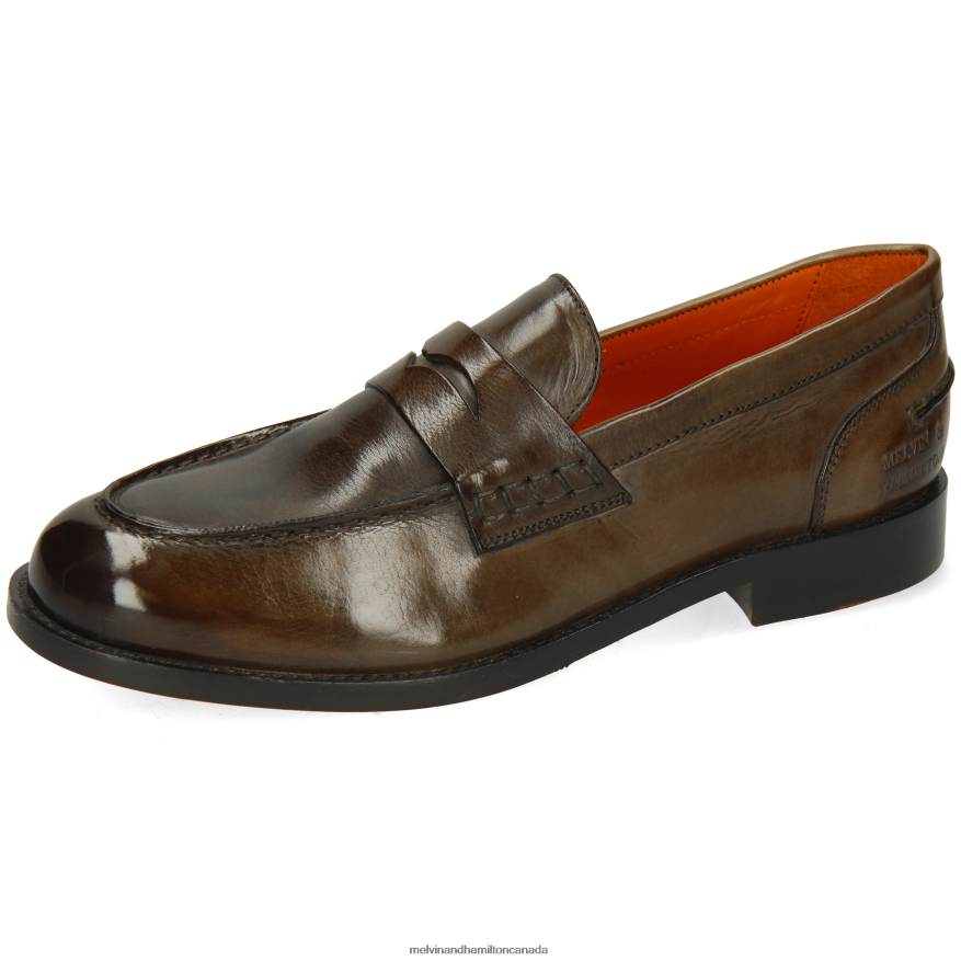 Women Melvin & Hamilton Khaki Regine 4 Loafers P4V68P1392