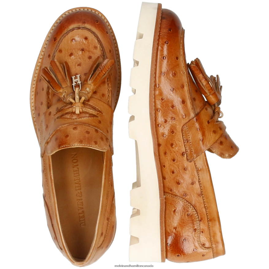 Women Melvin & Hamilton Light Brown Jade 44 Loafers P4V68P1344