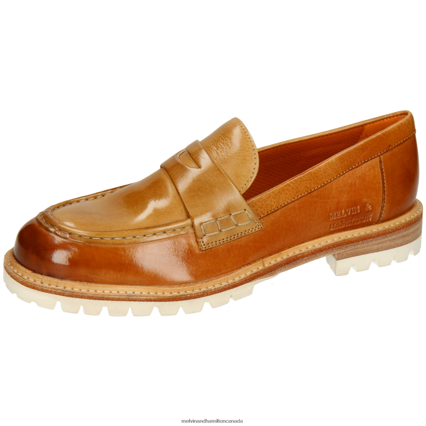 Women Melvin & Hamilton Light Brown Regine 6 Loafers P4V68P1377