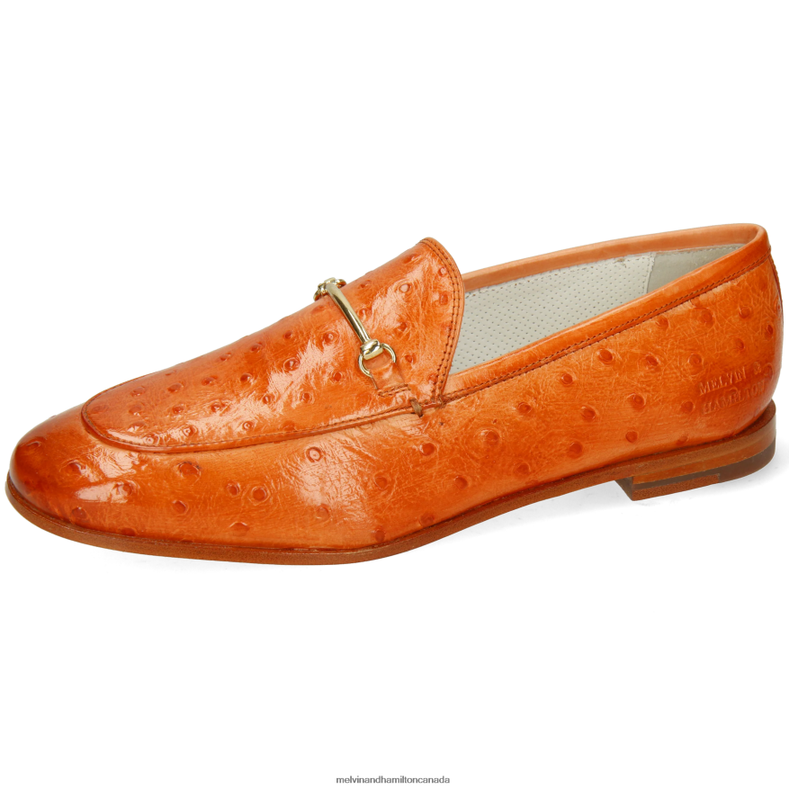 Women Melvin & Hamilton Orange Scarlett 22 Loafers P4V68P1339