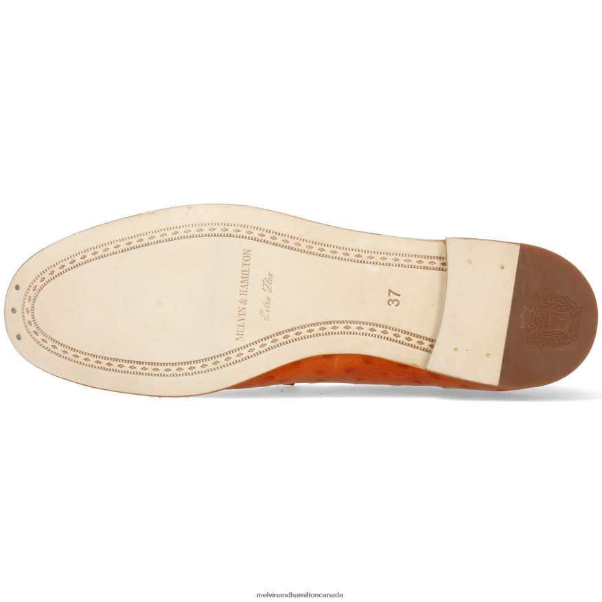 Women Melvin & Hamilton Orange Scarlett 22 Loafers P4V68P1339