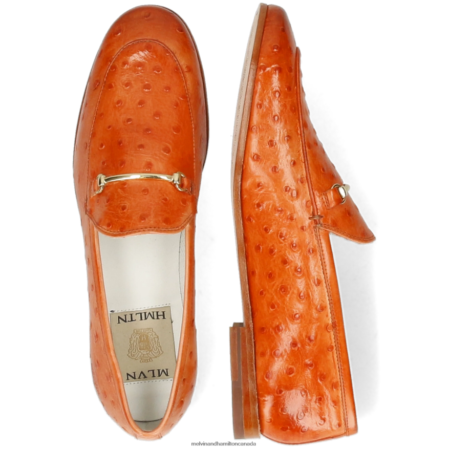 Women Melvin & Hamilton Orange Scarlett 22 Loafers P4V68P1339