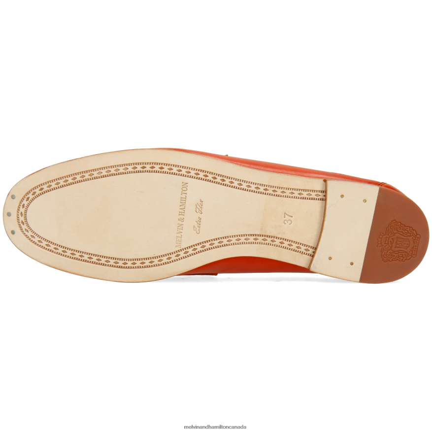 Women Melvin & Hamilton Orange Scarlett 70 Loafers P4V68P1359
