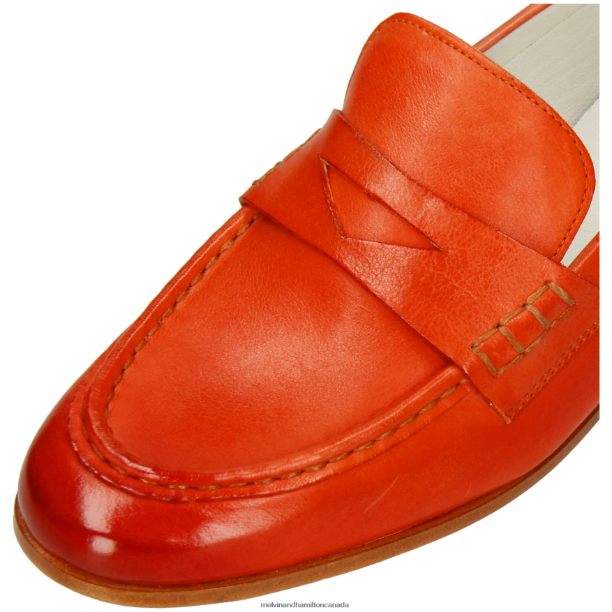 Women Melvin & Hamilton Orange Scarlett 70 Loafers P4V68P1359
