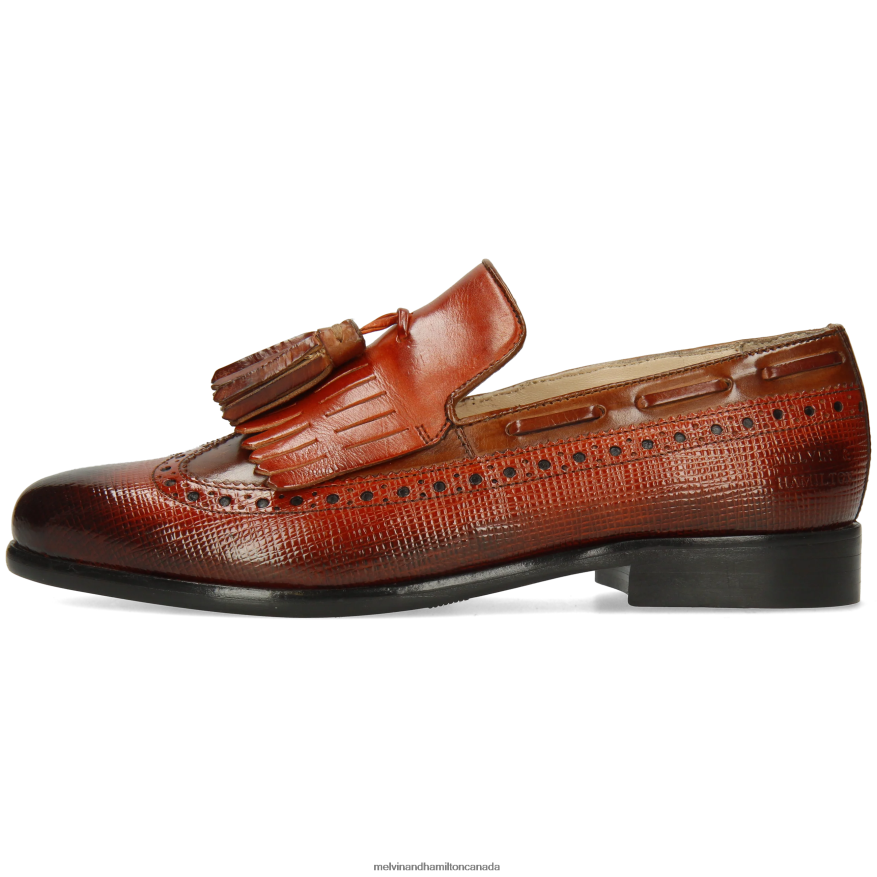 Women Melvin & Hamilton Orange Selina 3 Loafers P4V68P1397