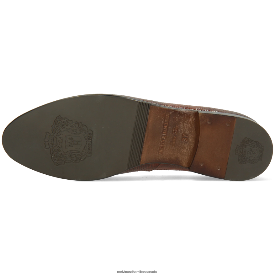 Women Melvin & Hamilton Orange Selina 3 Loafers P4V68P1397