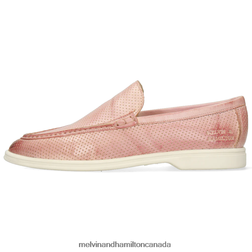 Women Melvin & Hamilton Pink Adley 1 Loafers P4V68P1461