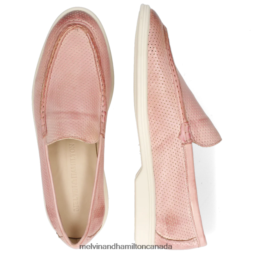 Women Melvin & Hamilton Pink Adley 1 Loafers P4V68P1461