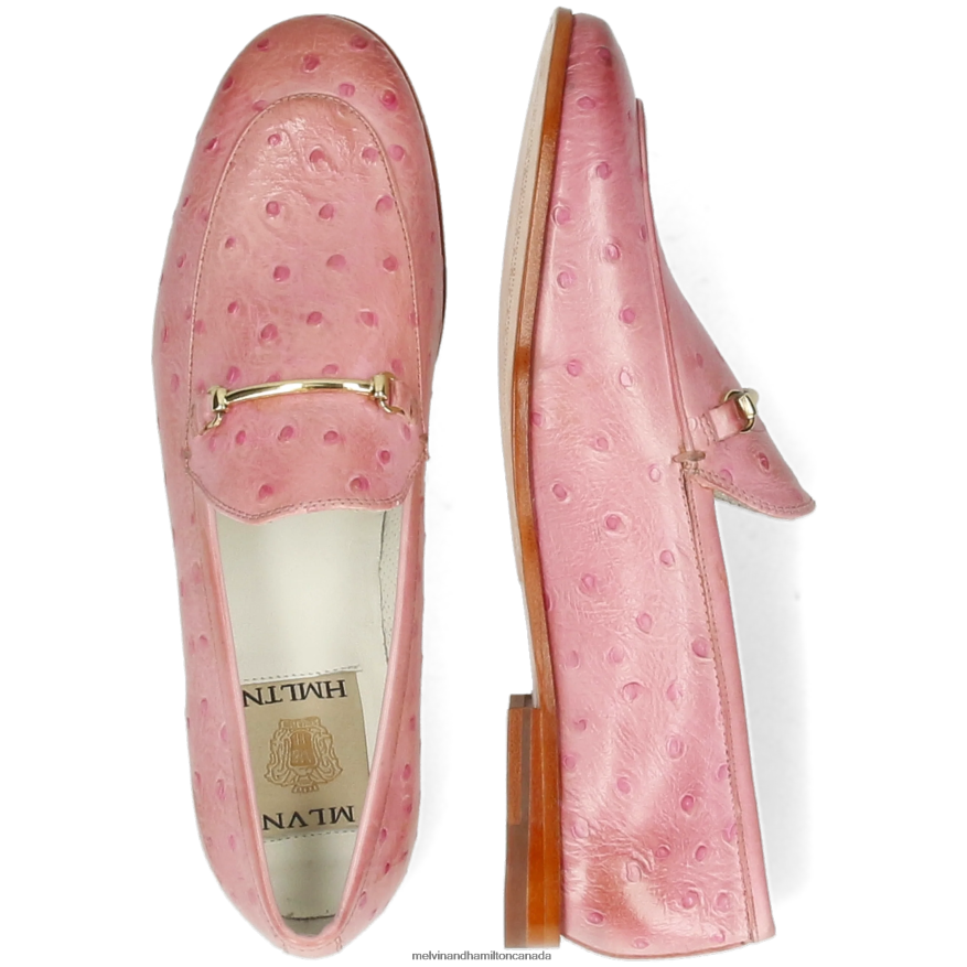 Women Melvin & Hamilton Pink Scarlett 22 Loafers P4V68P1307