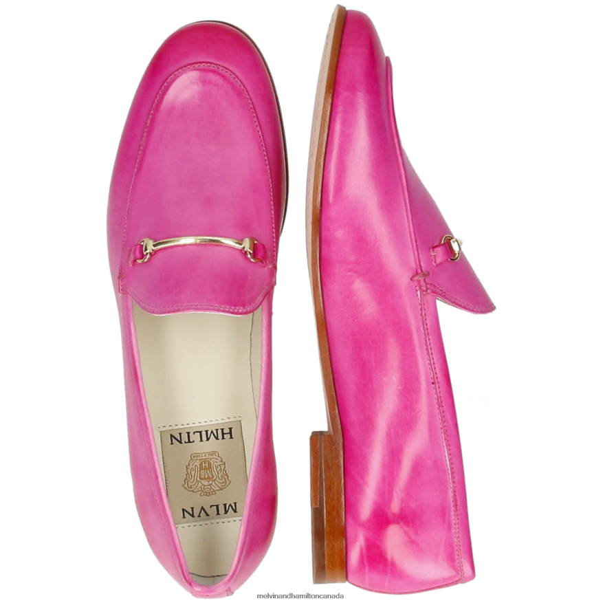 Women Melvin & Hamilton Pink Scarlett 22 Loafers P4V68P1358