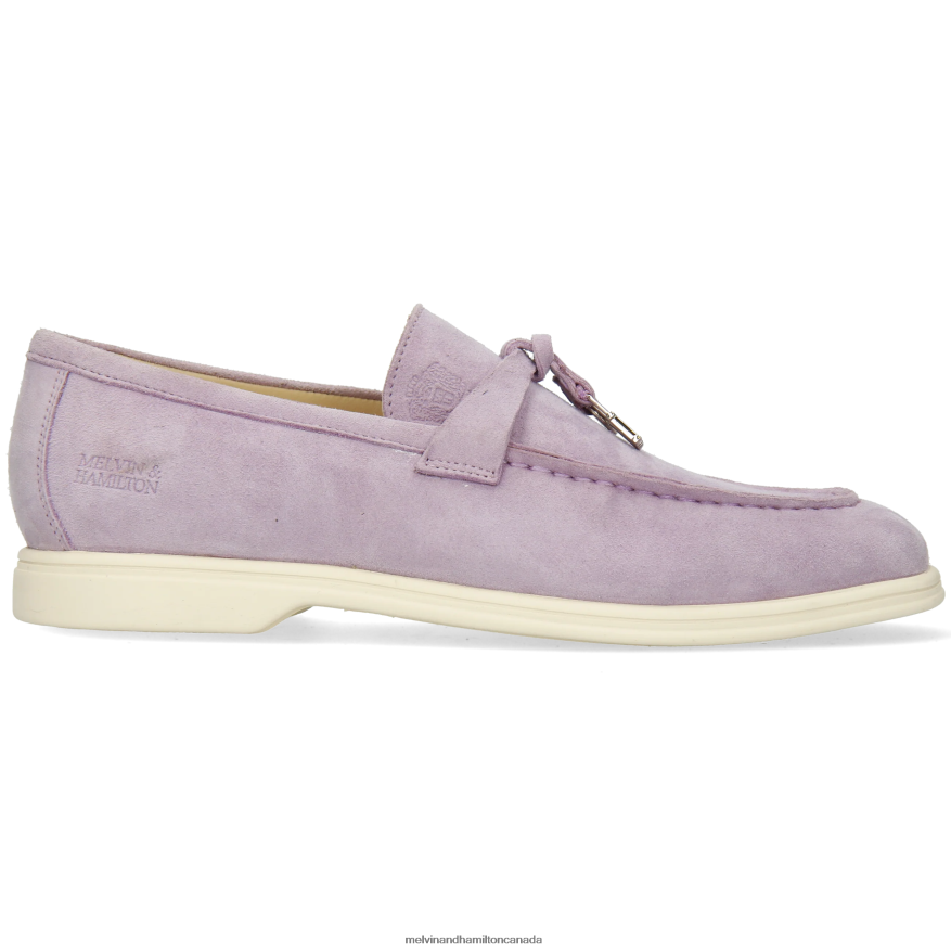 Women Melvin & Hamilton Purple Adley 3 Loafers P4V68P1361
