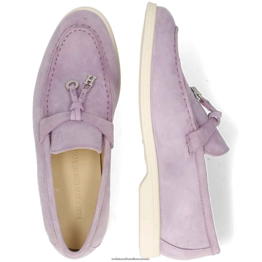 Women Melvin & Hamilton Purple Adley 3 Loafers P4V68P1361
