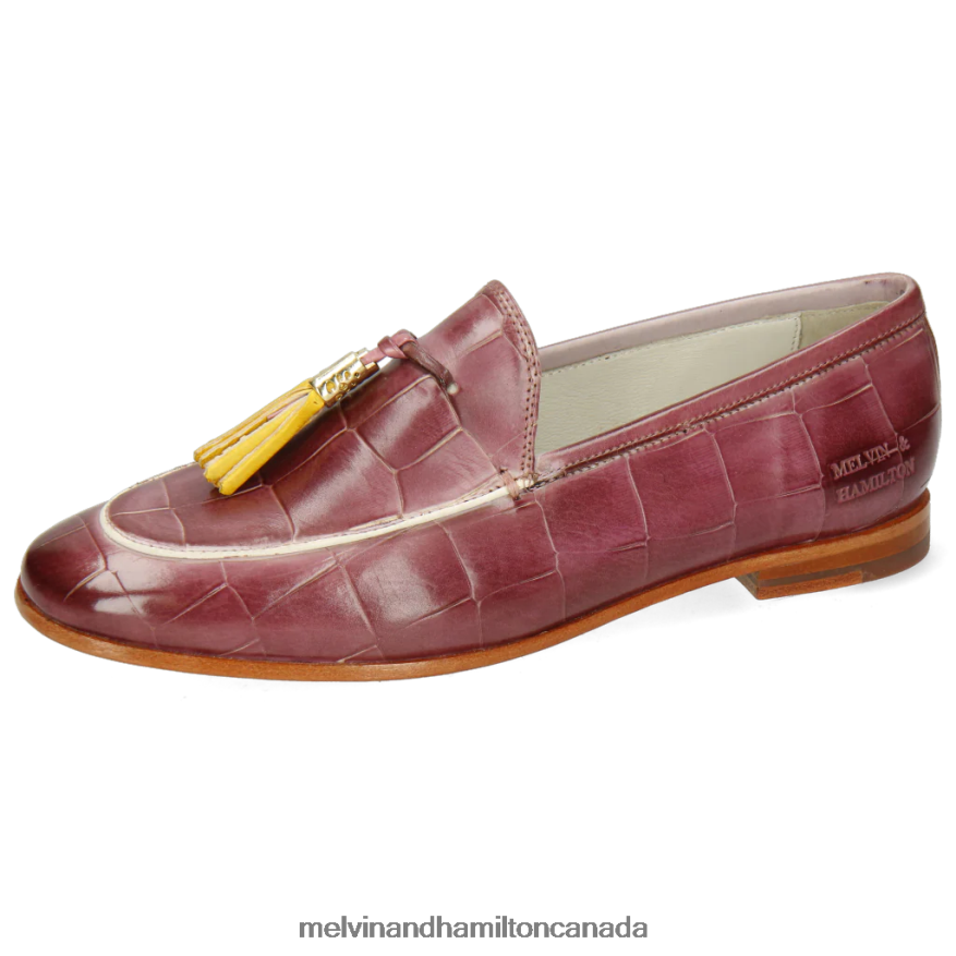 Women Melvin & Hamilton Purple Scarlett 3 Loafers P4V68P1434
