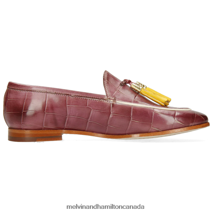 Women Melvin & Hamilton Purple Scarlett 3 Loafers P4V68P1434