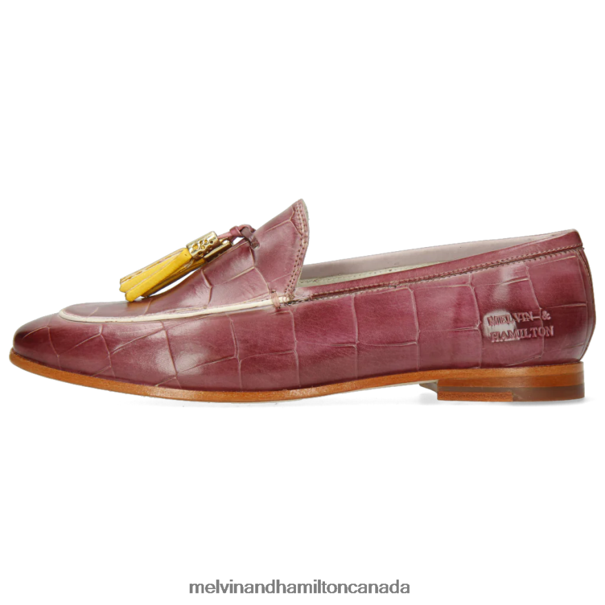 Women Melvin & Hamilton Purple Scarlett 3 Loafers P4V68P1434