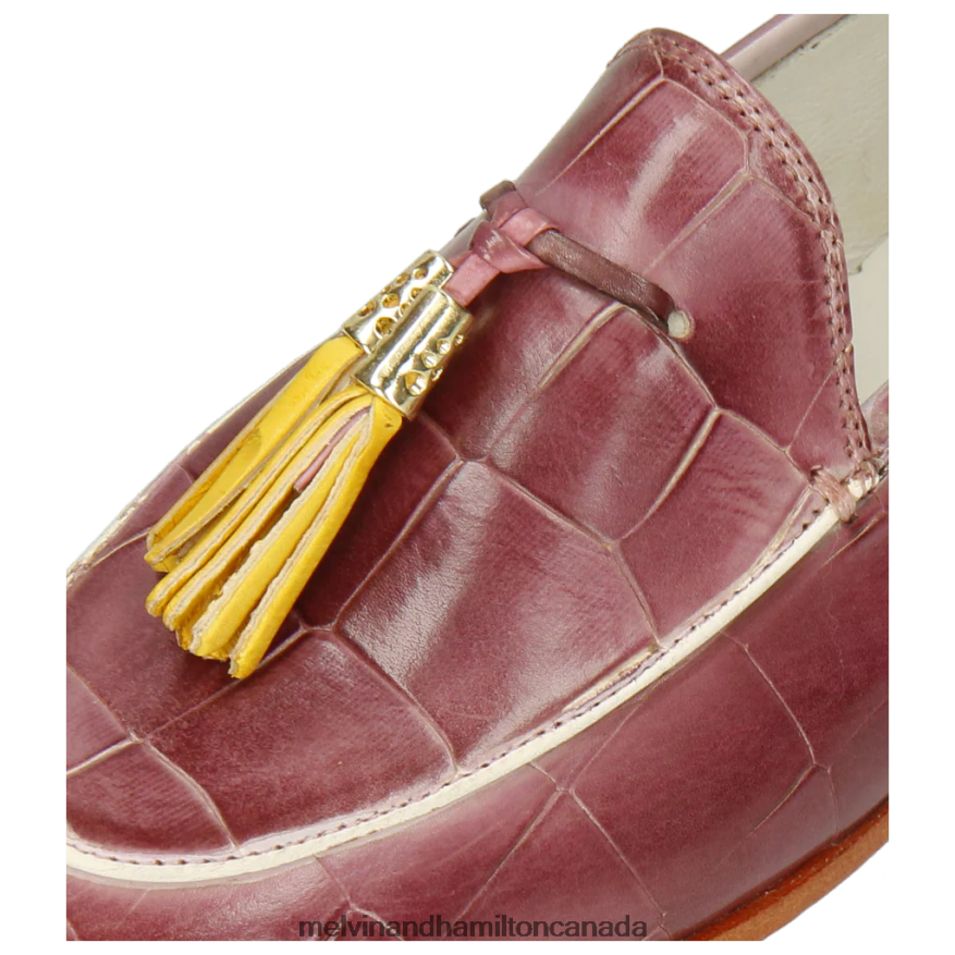 Women Melvin & Hamilton Purple Scarlett 3 Loafers P4V68P1434