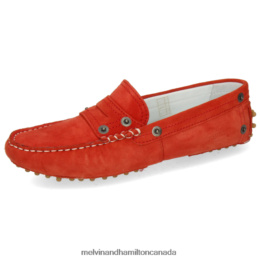 Women Melvin & Hamilton Red Caroline 1 Loafers P4V68P1462