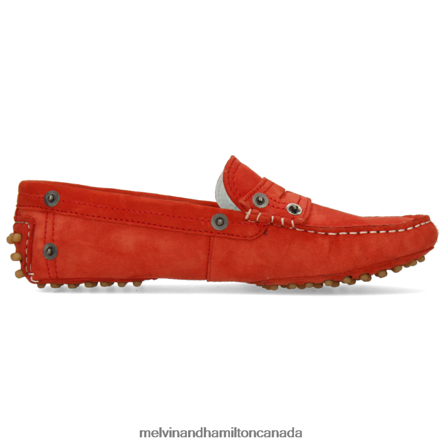 Women Melvin & Hamilton Red Caroline 1 Loafers P4V68P1462
