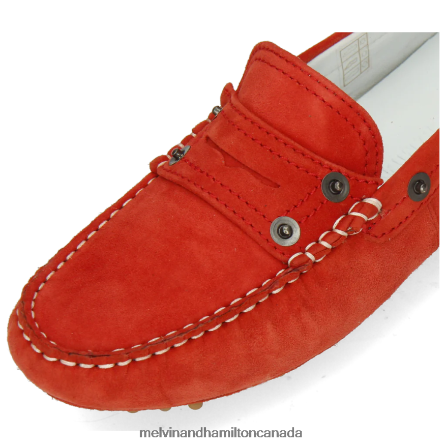 Women Melvin & Hamilton Red Caroline 1 Loafers P4V68P1462