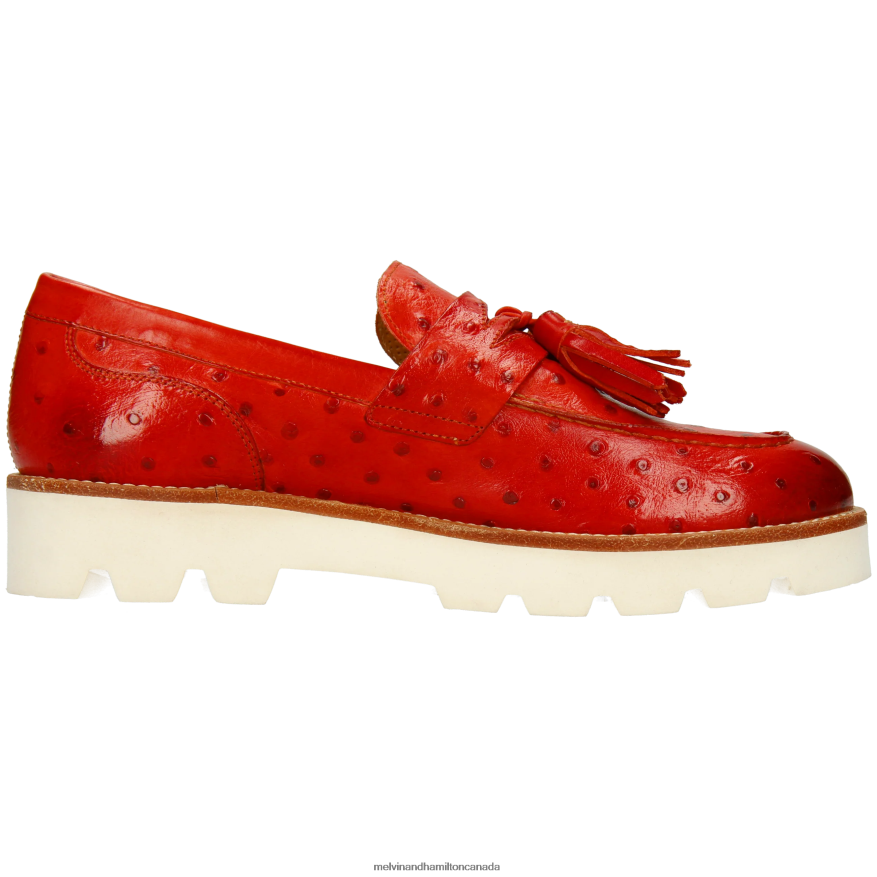 Women Melvin & Hamilton Red Jade 44 Loafers P4V68P1349