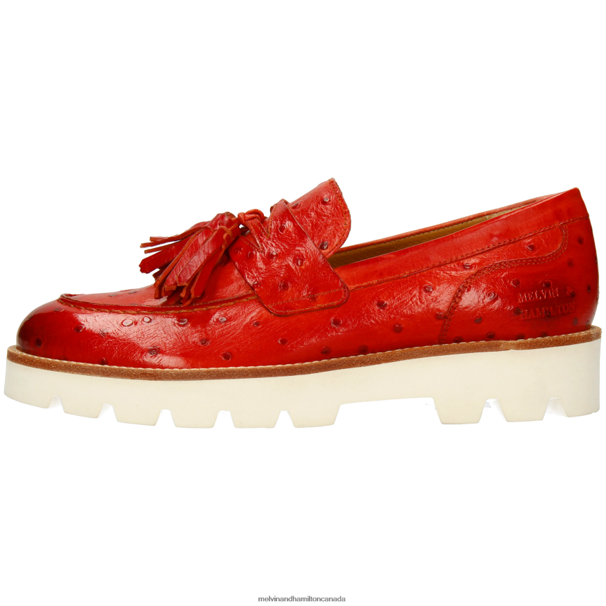 Women Melvin & Hamilton Red Jade 44 Loafers P4V68P1349