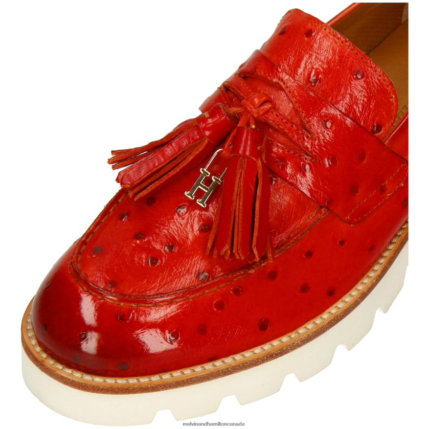Women Melvin & Hamilton Red Jade 44 Loafers P4V68P1349