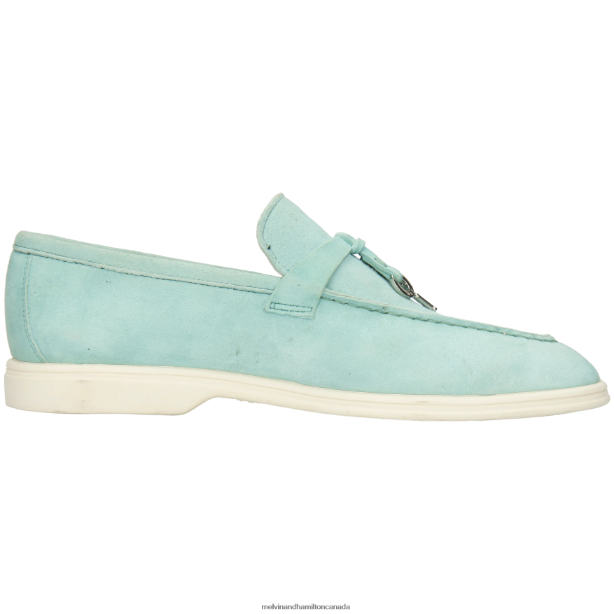 Women Melvin & Hamilton Turquoise Adley 3 Loafers P4V68P1337