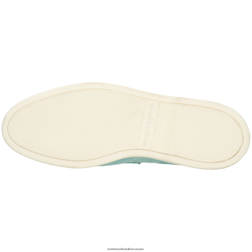 Women Melvin & Hamilton Turquoise Adley 3 Loafers P4V68P1337