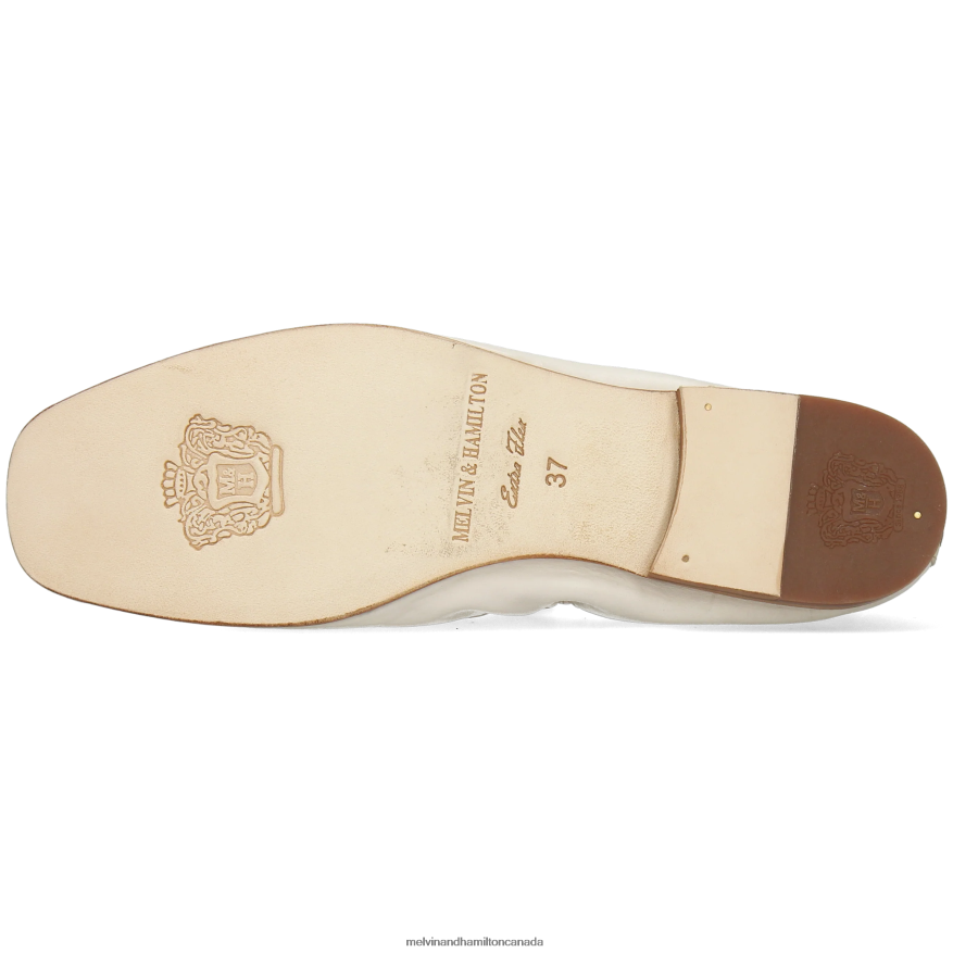 Women Melvin & Hamilton White Camilla 4 Loafers P4V68P1440