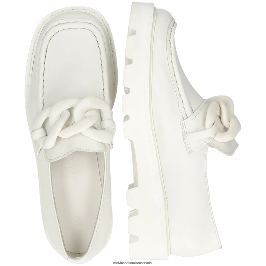 Women Melvin & Hamilton White Cassy 7 Loafers P4V68P1374