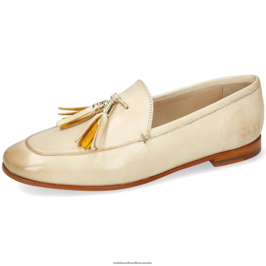 Women Melvin & Hamilton White Scarlett 48 Loafers P4V68P1424