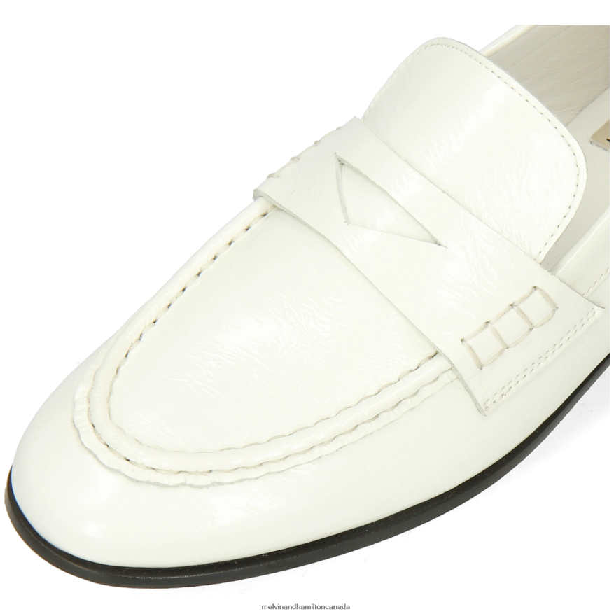 Women Melvin & Hamilton White Scarlett 70 Loafers P4V68P1332