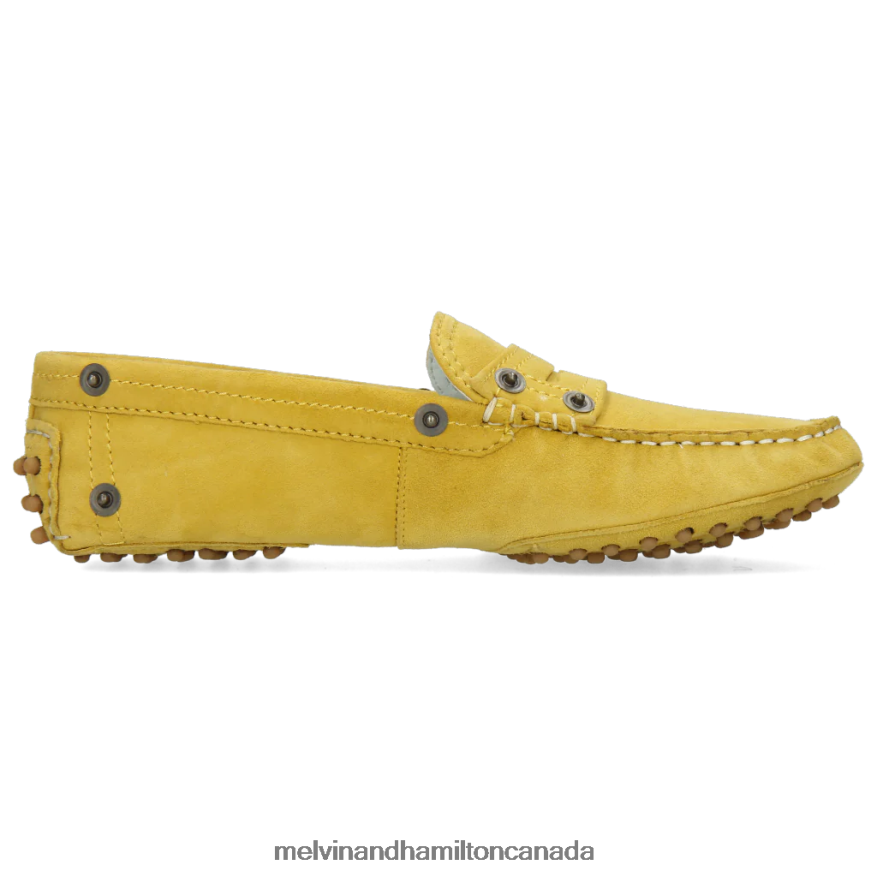 Women Melvin & Hamilton Yellow Caroline 1 Loafers P4V68P1453