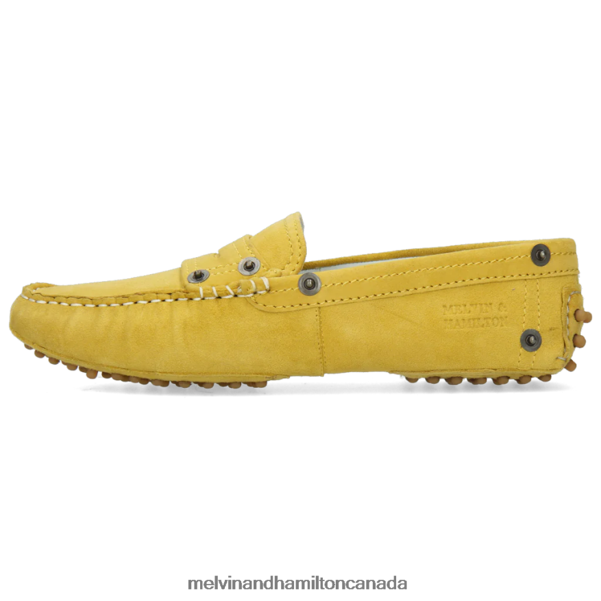 Women Melvin & Hamilton Yellow Caroline 1 Loafers P4V68P1453