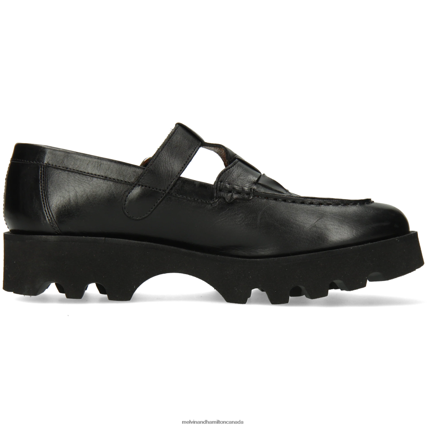 Women Melvin & Hamilton Black Jade 14 Monk Shoes P4V68P1497