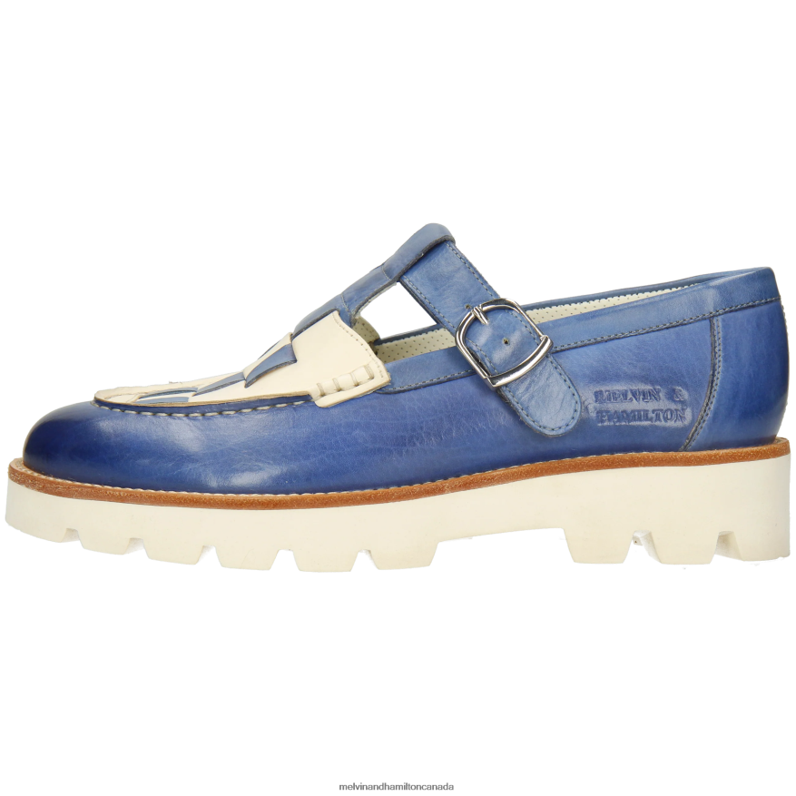 Women Melvin & Hamilton Blue Jade 14 Monk Shoes P4V68P1487