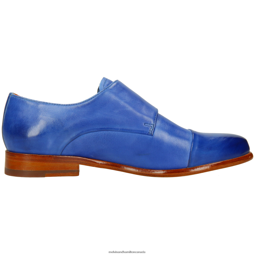 Women Melvin & Hamilton Blue Selina 87 Monk Shoes P4V68P1483